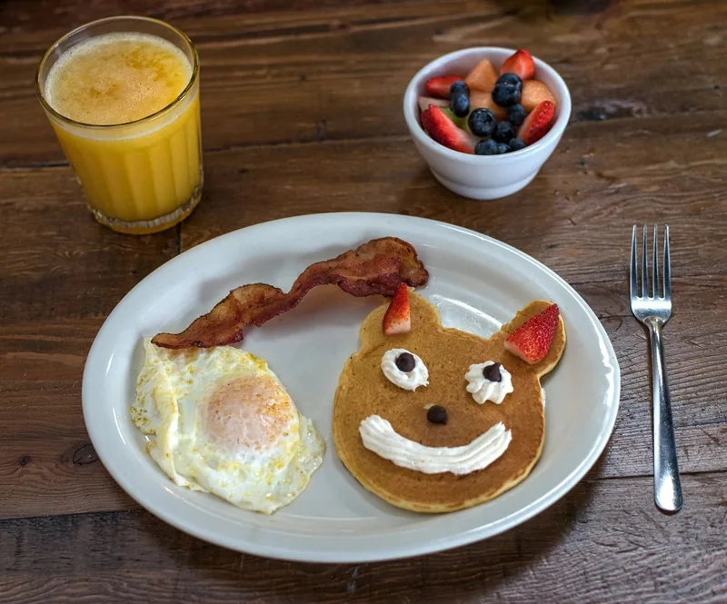 One Egg and Two Choices (kids' menu) at Grapevine Cafe