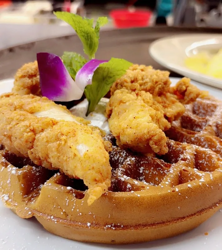 Chicken and Waffle at Josephine's Kitchen