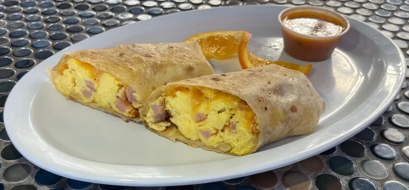 Breakfast Burrito at Lobo Del Mar Cafe