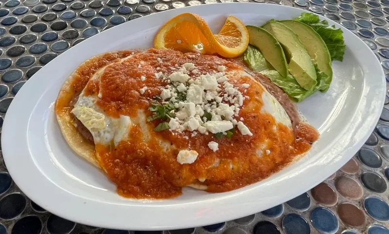 Huevos Rancheros at Lobo Del Mar Cafe