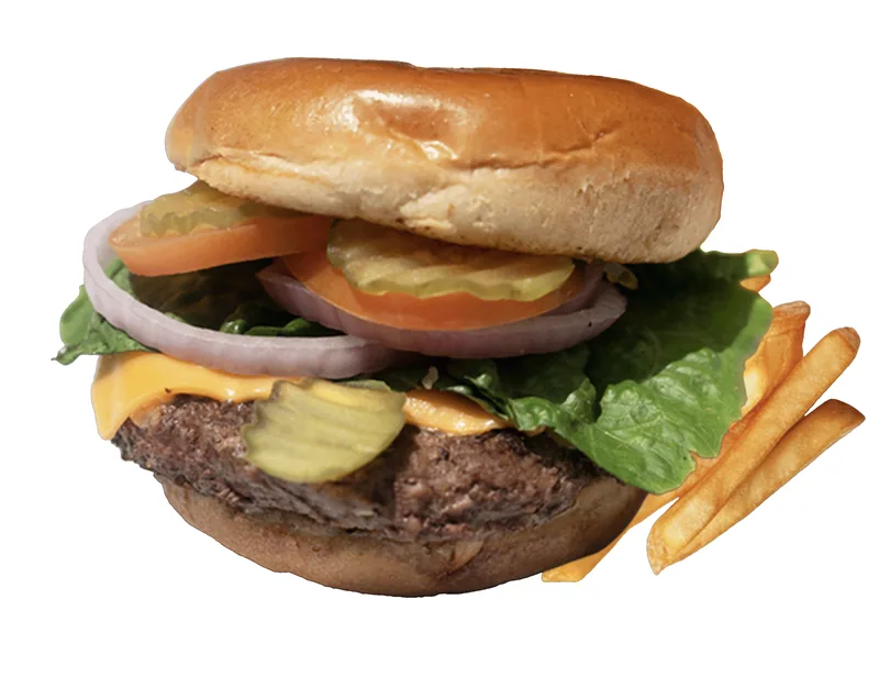 Lobo Burger at Lobo Del Mar Cafe