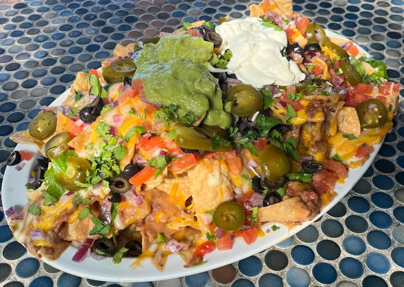 Lobo Nacho Grande at Lobo Del Mar Cafe