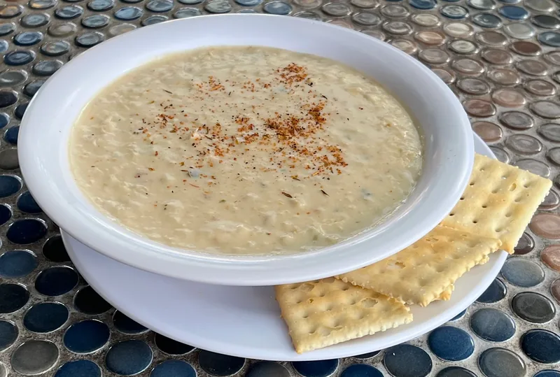 Lobo’s Creamy Seafood Chowder at Lobo Del Mar Cafe