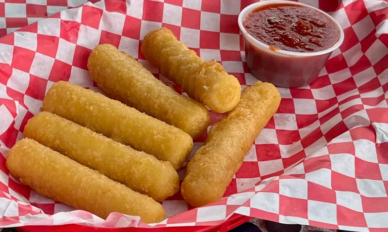 Mozzarella Cheese Sticks at Lobo Del Mar Cafe