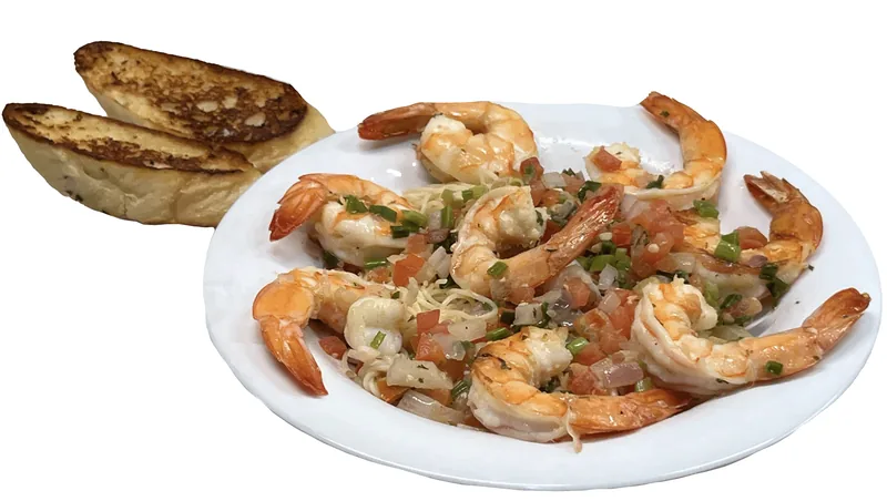 Shrimp Scampi at Lobo Del Mar Cafe