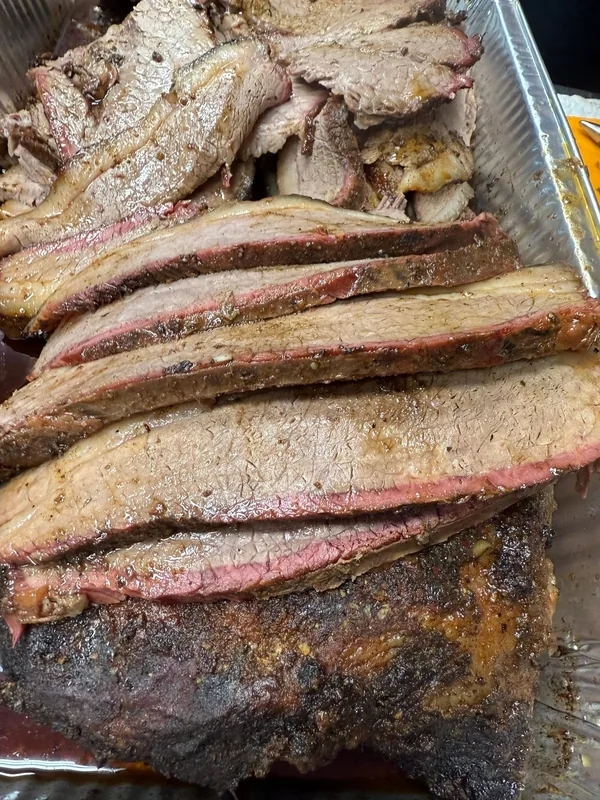 Smoked Brisket at Peggy's Cakes and More