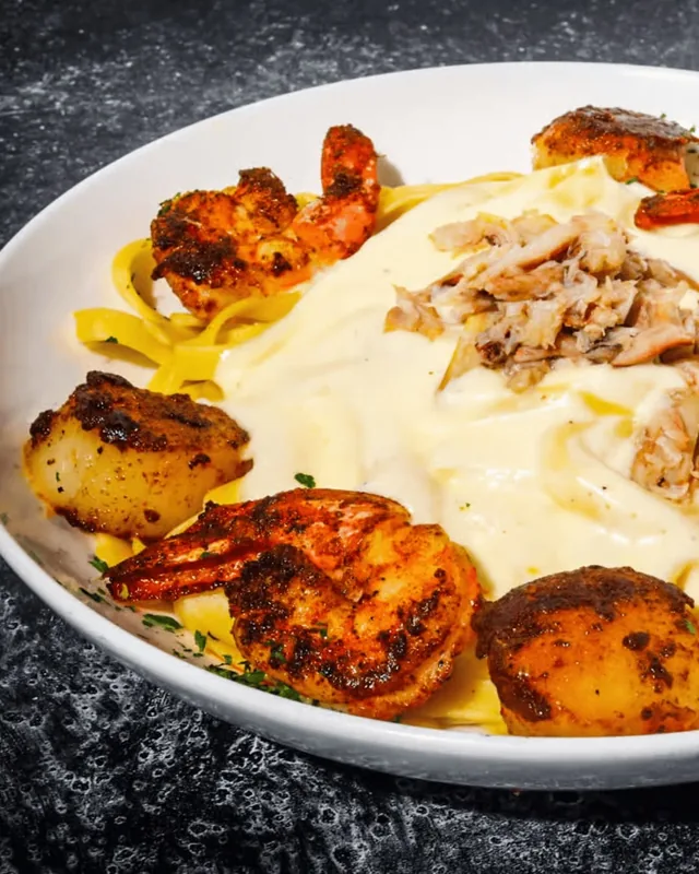 Seafood Alfredo at Sea Ranch Restaurant