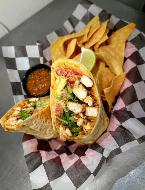 Chicken Baja Wrap at Tequila Sunset